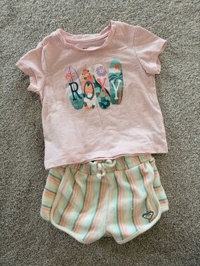 Roxy Girls' Pink Surf Graphic Set